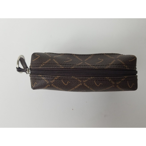 Satchi House Keychain Pouch Mini Bag PVC leather coin purse monogram logo wallet - Picture 3 of 6